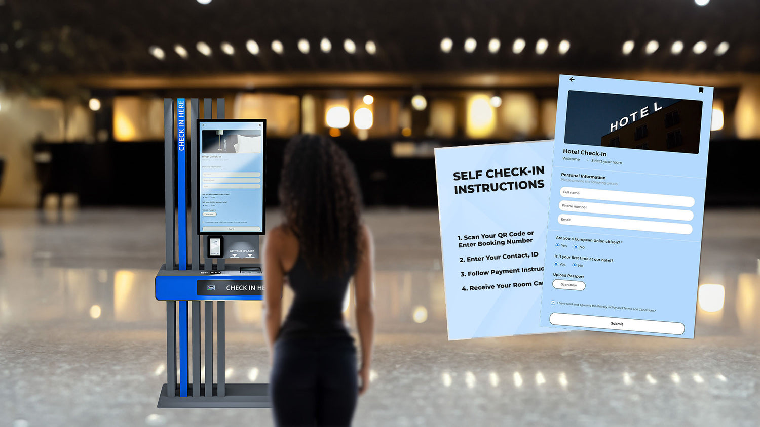 Hotel Self-Checkin Kiosks: Open Up The New Era